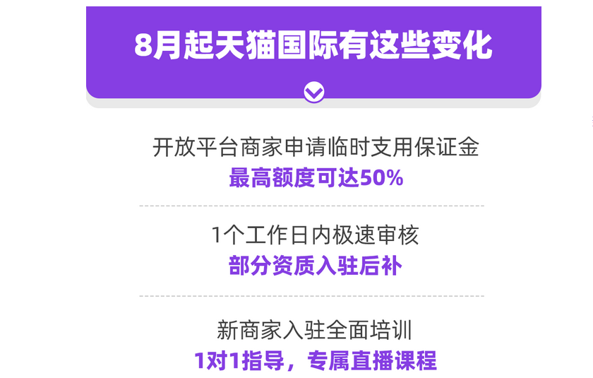 跨境商家必看！天猫国际保证金首次“解封”插图