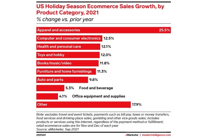 美国假日电商销售将实现两位数增长！这些品类需求强劲插图